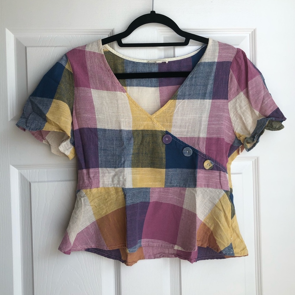 Women’s Colorful Babydoll Blouse